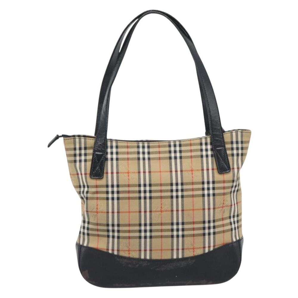 Burberry Nova Check Canvas Handbag Beige